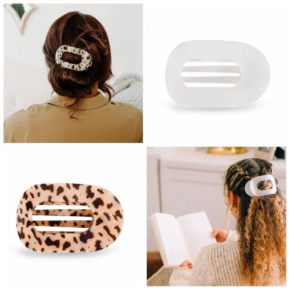 

New Simple Hair Clips for Thick Hair Hair Accessories Hair Claws Durable Hair Styling Bang Clips Large Flat Round Clip