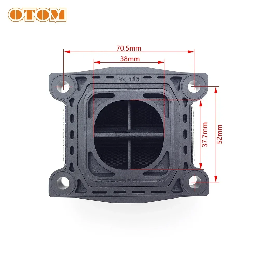 OTOM Motorcycle Intake Reed Valve Carbon Fiber For YAMAHA DT200 DT230 hengjian kews MT250 Loncin Power upgrade and modification