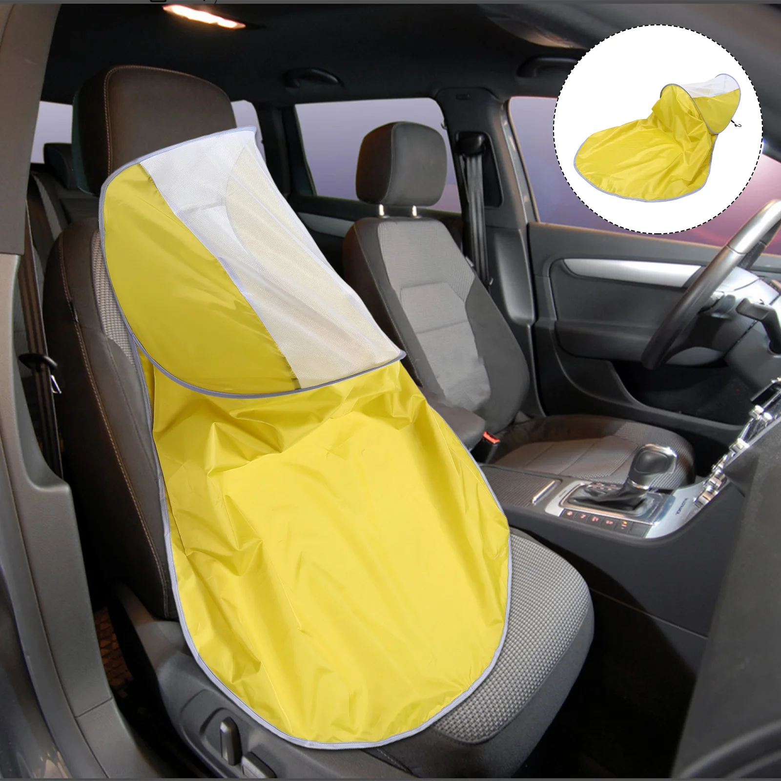

Universal Car Windshield Sunshade Breathable Mesh Uv Protection Air Conditioning Shield Foldable Lightweight For All Seasonscar