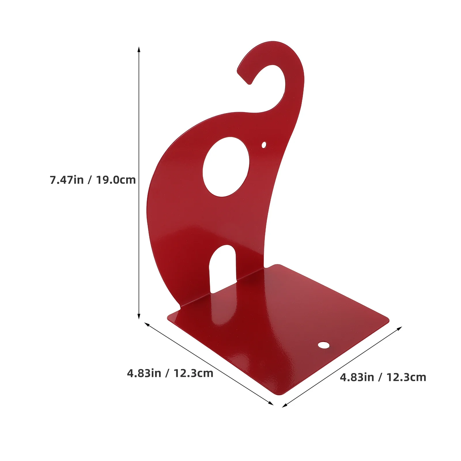 Elefanten-Buchstütze, Metall, dekorativer Cartoon-Tier-Buchhalter, rutschfest, robust, Regal-Organizer, Büro-Schreibtisch, Zeitschriftenhalter