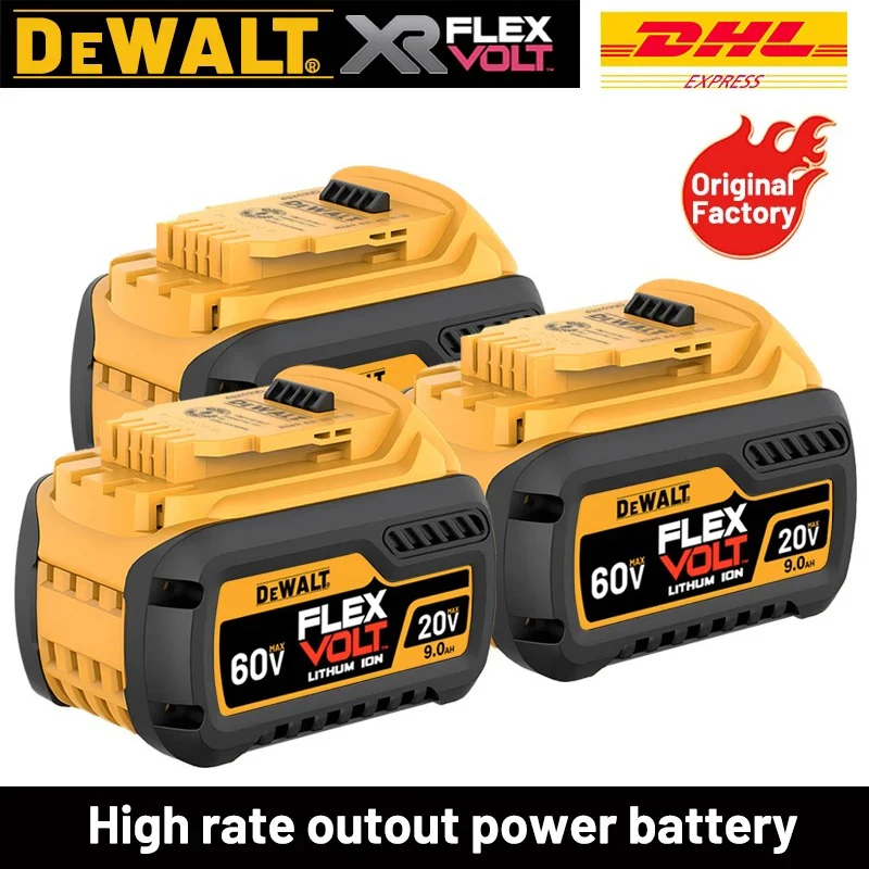 Batterie d'outil Dewalt 20V/60V 9.0Ah d'origine DCB206 DCB205 DCB200 DCF887 DCG405 DCD791 DCF922 DCF850 DCD805