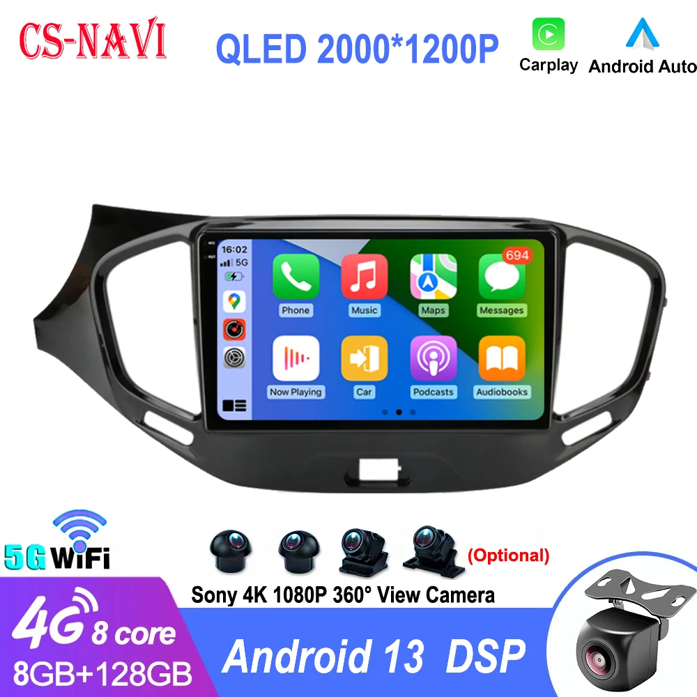 

Carplay DSP 2Din Android 13 Car Radio Multimidia Video Player Navigation GPS WIFI 4G For LADA Vesta Cross Sport 2015-2019