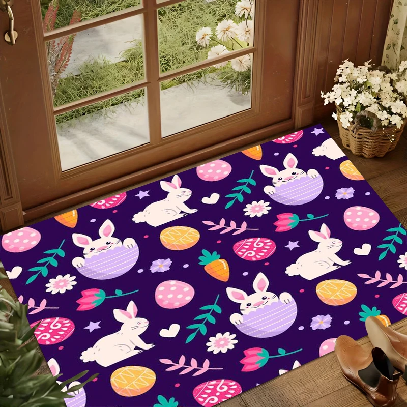 

Популярные коврики с узором «Зайчик и яйцо», яркие, нескользящие, мягкие, незаменимы для детских комнат и декора в праздничном стиле.