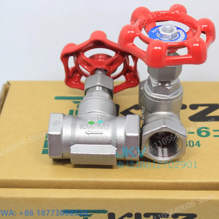 New KITZ 304 Stainless Steel Globe Valve Ucl High Temperature Shutter 6 Points, Thread Control Valve, 1PCS