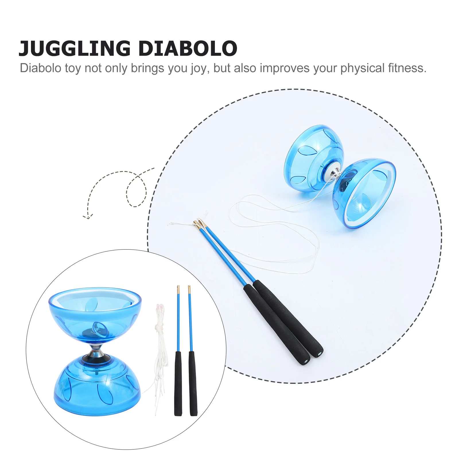 Diabolo Chinese Yoyo Triple Bearing Diabolo Professional Juggling Diabolos for Kids Adults Party Favors Fitness Agility