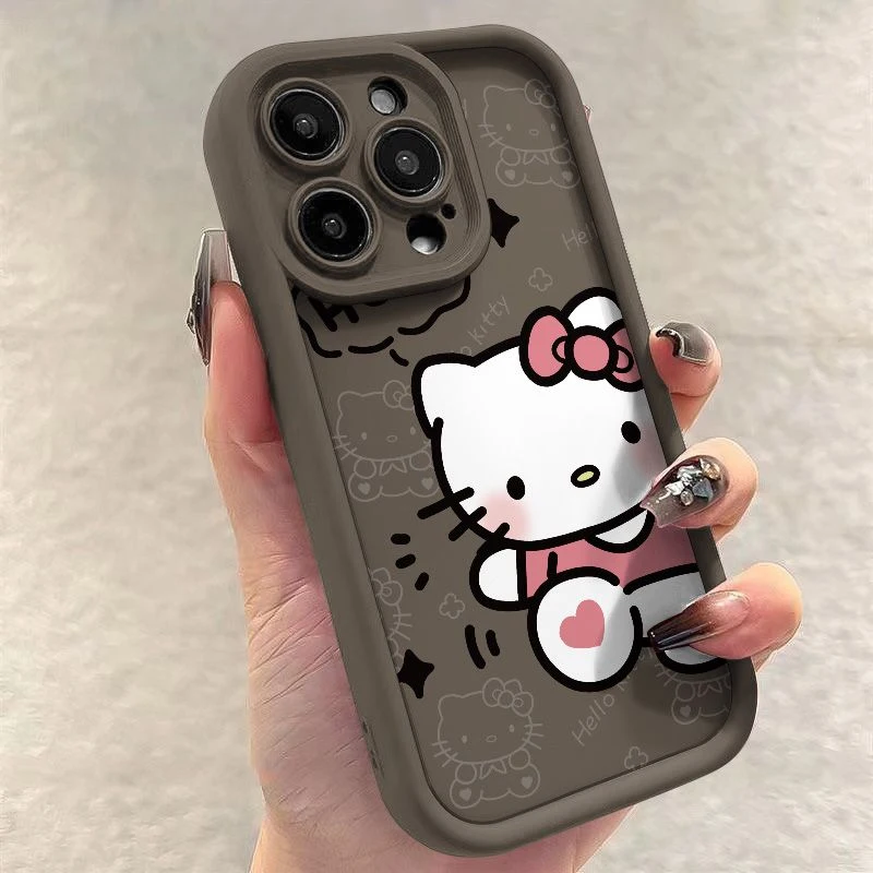 Sanrios Ins Hellos Kittys etui na telefon do Xiaomi Redmi 9A 9C 10 10C 12 12C K30 K40 K50 Note 10 11 12 13 Pro 5G pokrowiec