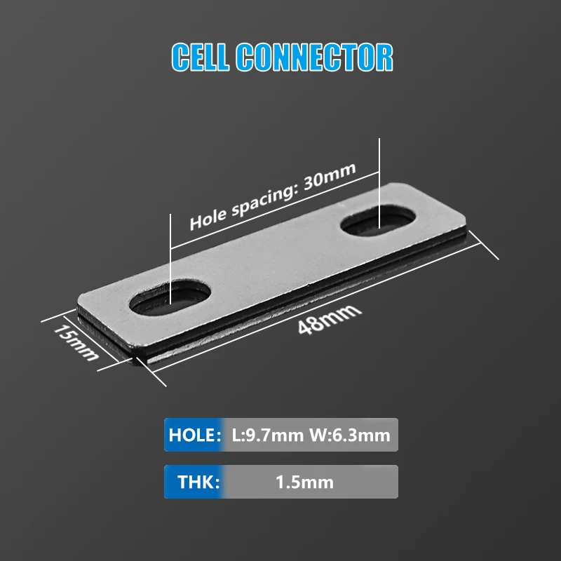 Conector de barras colectoras de cobre para bateria LiitoKala 3.2V 100Ah lifepo4 montada para bicicleta elétrica de 36V e fonte de alimentação ininterrupta 12V