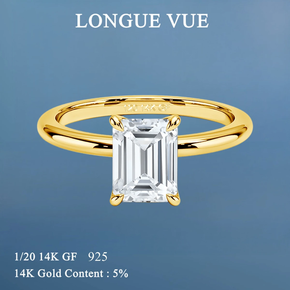 14K Gold Filled 3Ct…