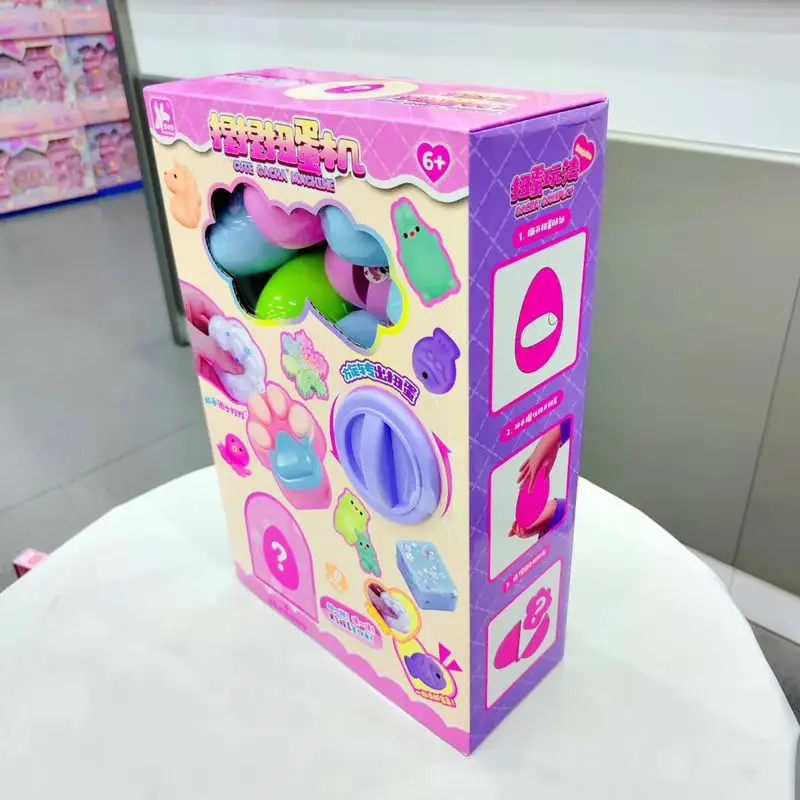 Box-Verpakt Type Stress Verlichten Ei Kneden Machine Blind Box Pop Hanger Kinderen Stress Verlichten Speelgoed Kerstcadeau