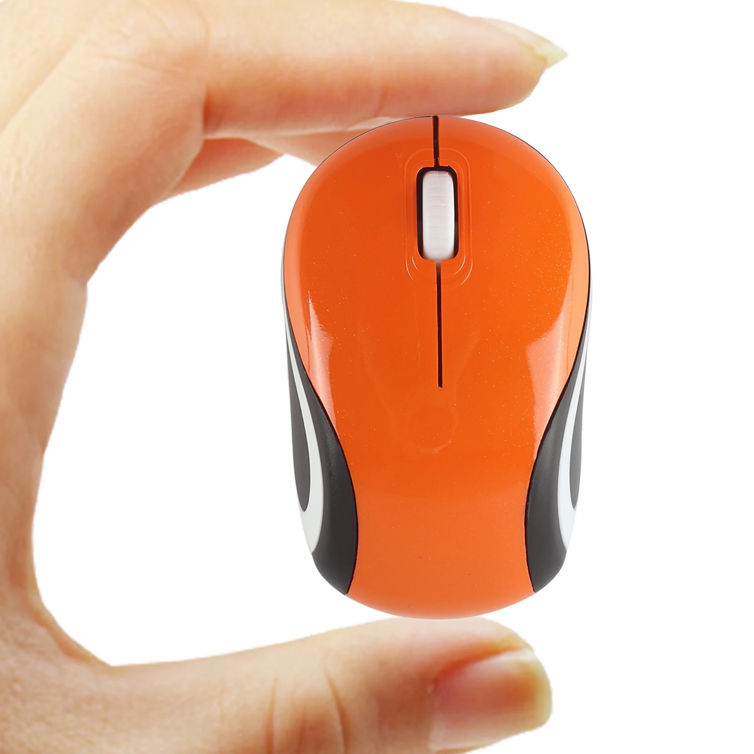 Mini-souris optique de jeu sans fil, 1600DPI, USB, ergonomique, pour ordinateur Portable, PC, cadeau pour enfants