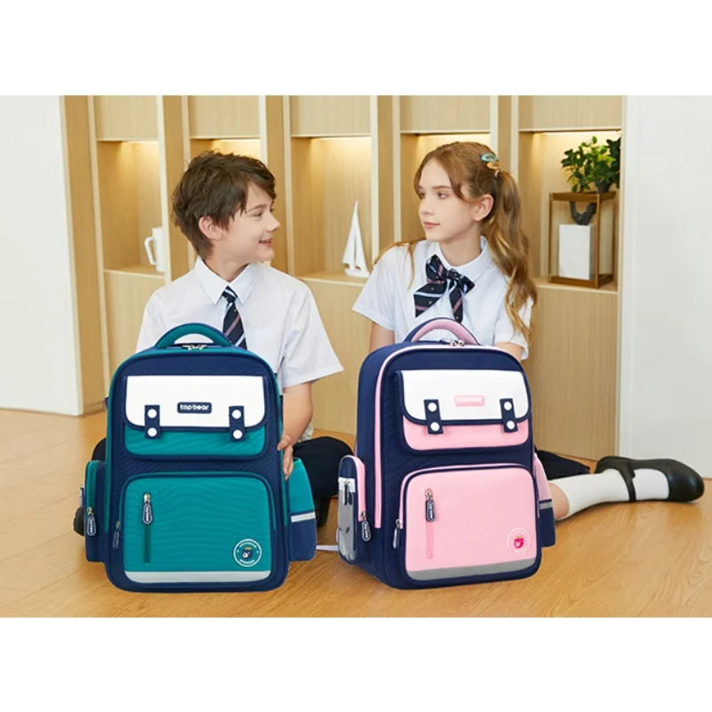 Children Primary School Students British Style Backpacks New Grade 1-3-6 Girl Boy Fashion Comfortable Large Capacity Bags Hot