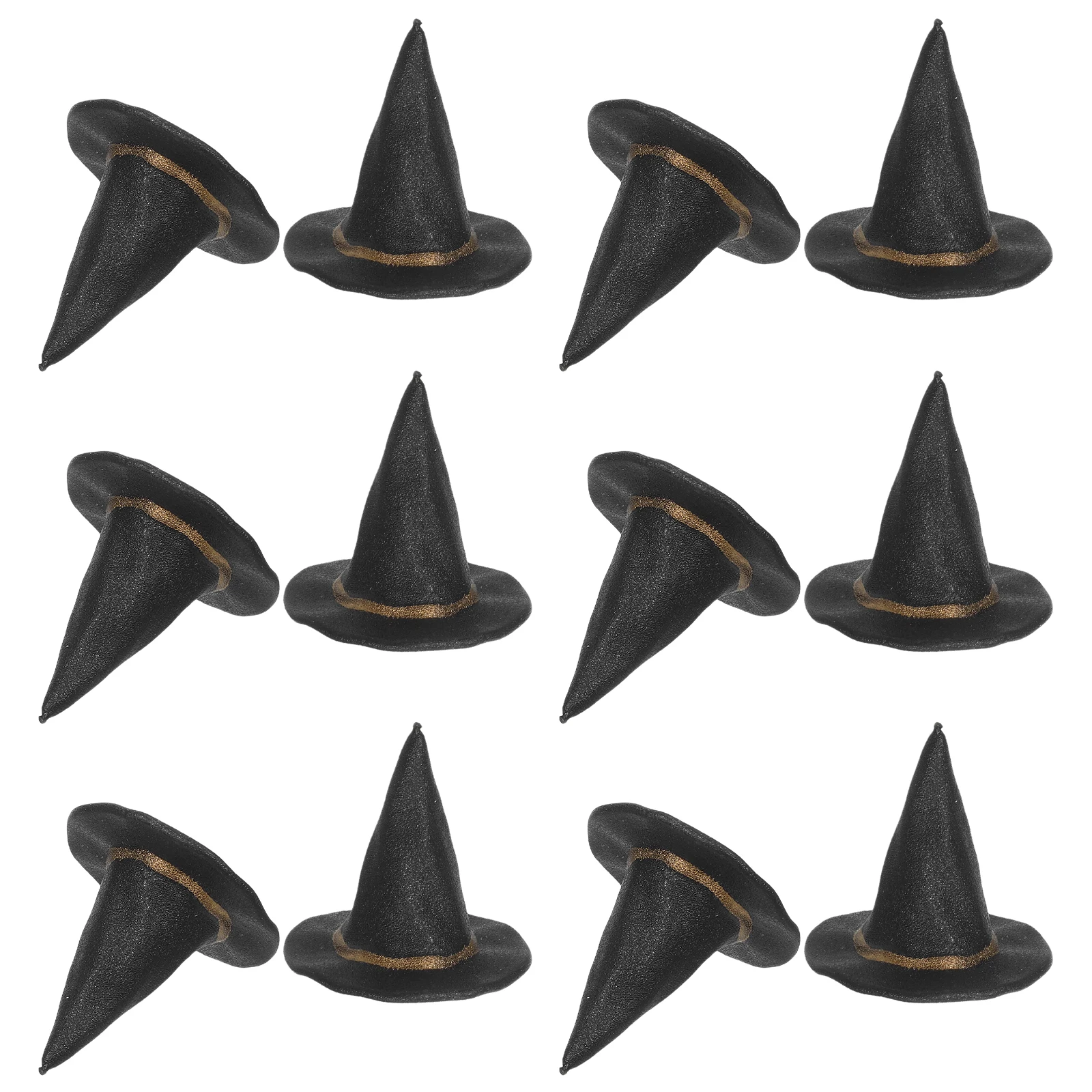 

12 Pcs Miniature Hats for Crafts Tiny Decors Halloween Decoration Accessories