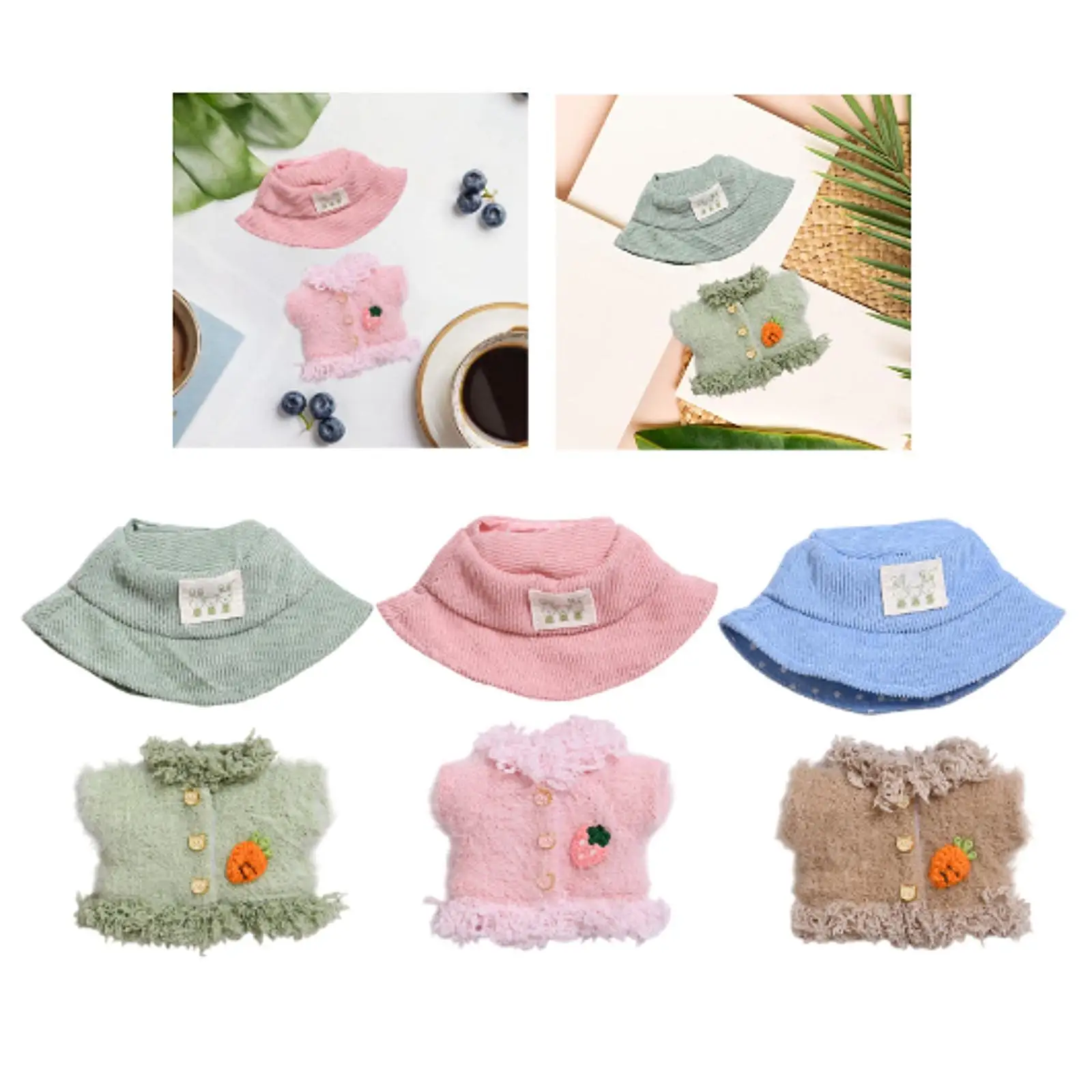 

Плюшевое пальто с фигуркой, модный DIY ролевые игры для маленьких девочек, реквизит для фотографий, пальто с открытой передней частью, куртка, сделайте свои собственные куклы для 5,91 дюйма