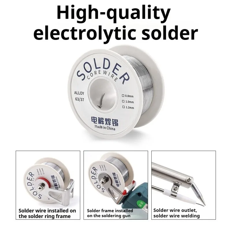 Portable Electric Soldering Iron Gun Set Ergonomic Handheld Soldering Tool Solder Wire Desoldering Pump Electronic Repair Tool