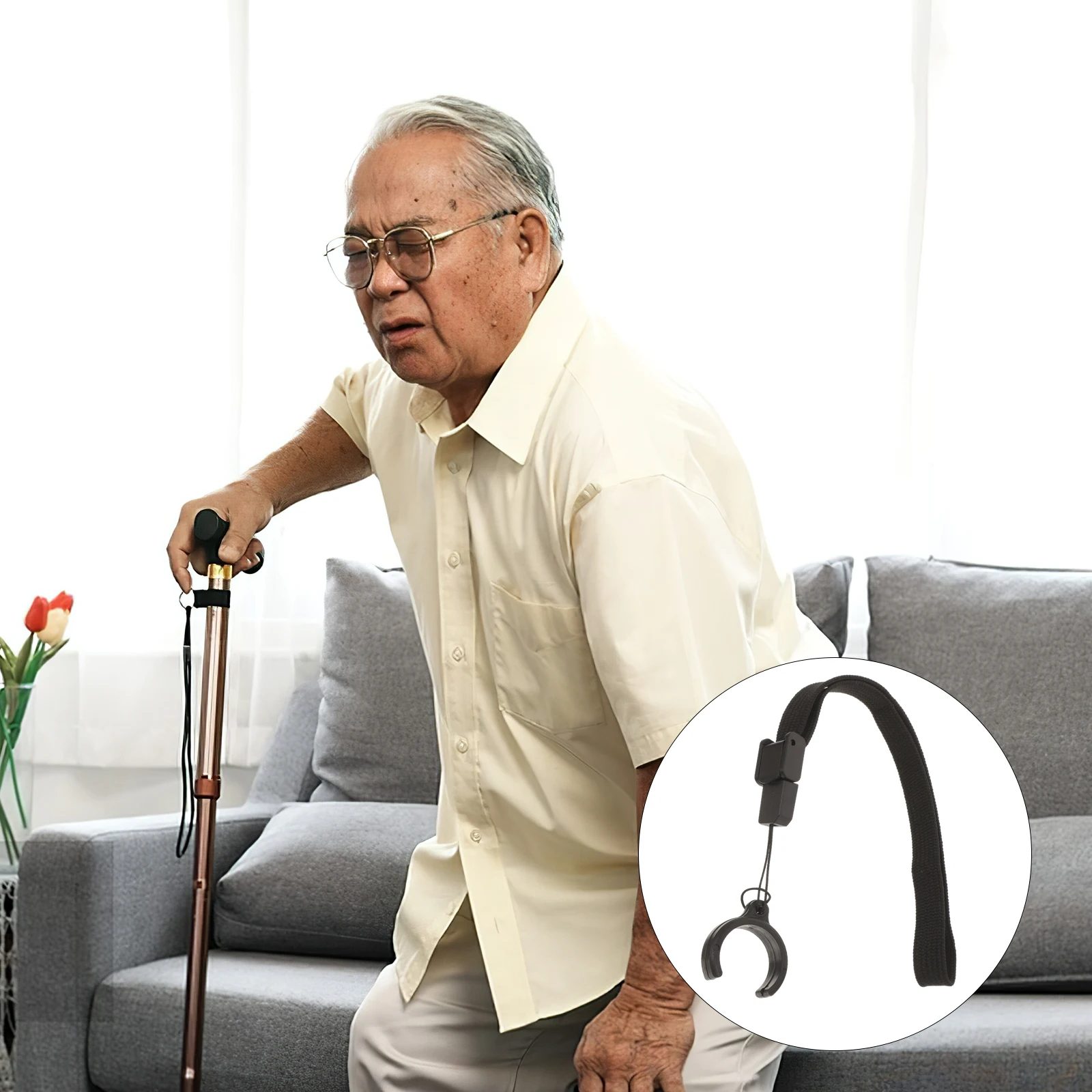 

2pcs Hiking Pole Hanging Rope Lightweight Anti-lost Straps Wrist Lanyard Trekking Cane Holder Walking Stick Accessories Safety
