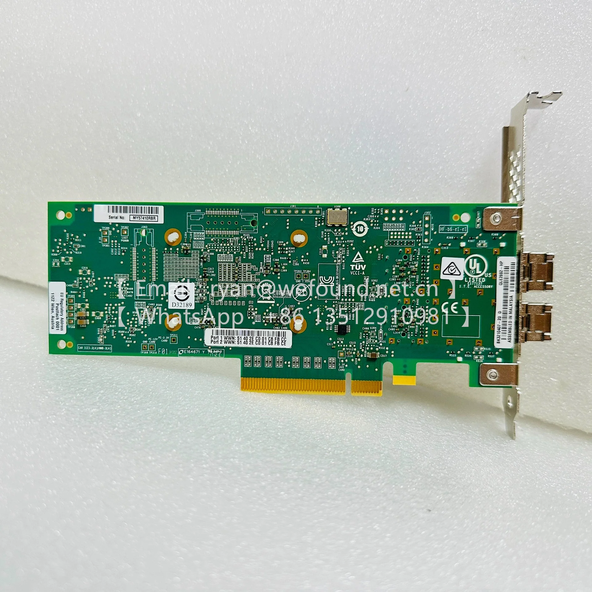 P9D94A SN1100Q Adaptador de bus host de canal de fibra de puerto dual de 16 Gb