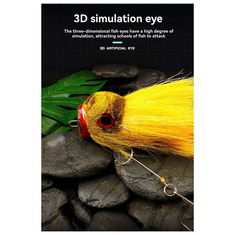 

XSXS-Mouse Fly Lure Пресноводная морская мягкая приманка для рыбалки нахлыстом с двойными крючками Крючки для мух