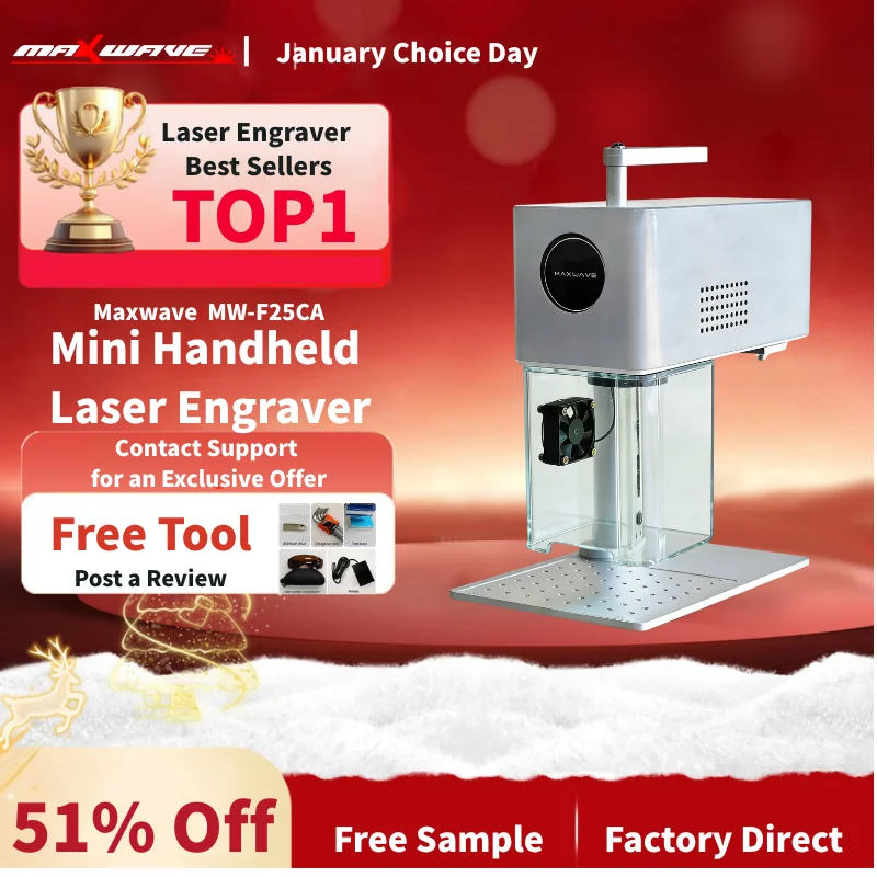 

Dual Modes Laser Marker 2W Red Light 10W Blue Light Compact Design Easy Operation for Customized Engraving on Various Materials