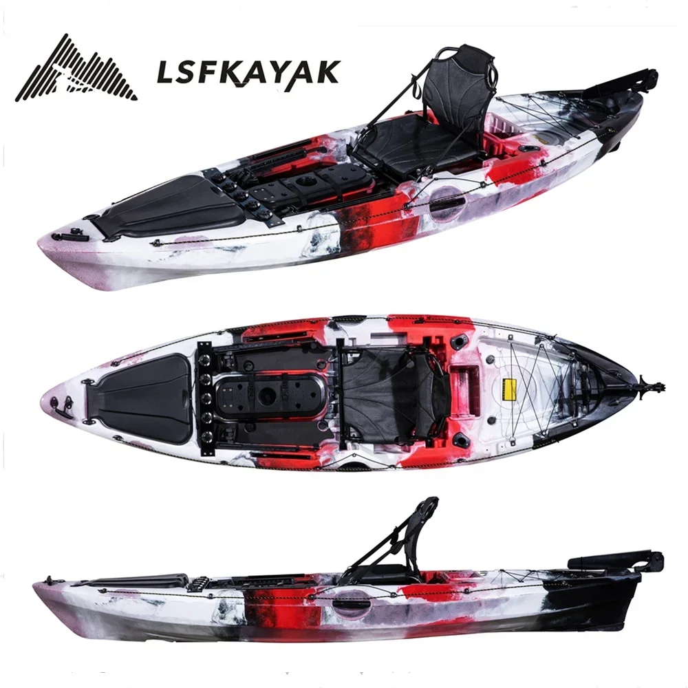 

10 Ft Dace Pro Single Person For Fishing Surfing Cruising Plastic Roto-molded Rowing Boats LSF Kayak ship to the port