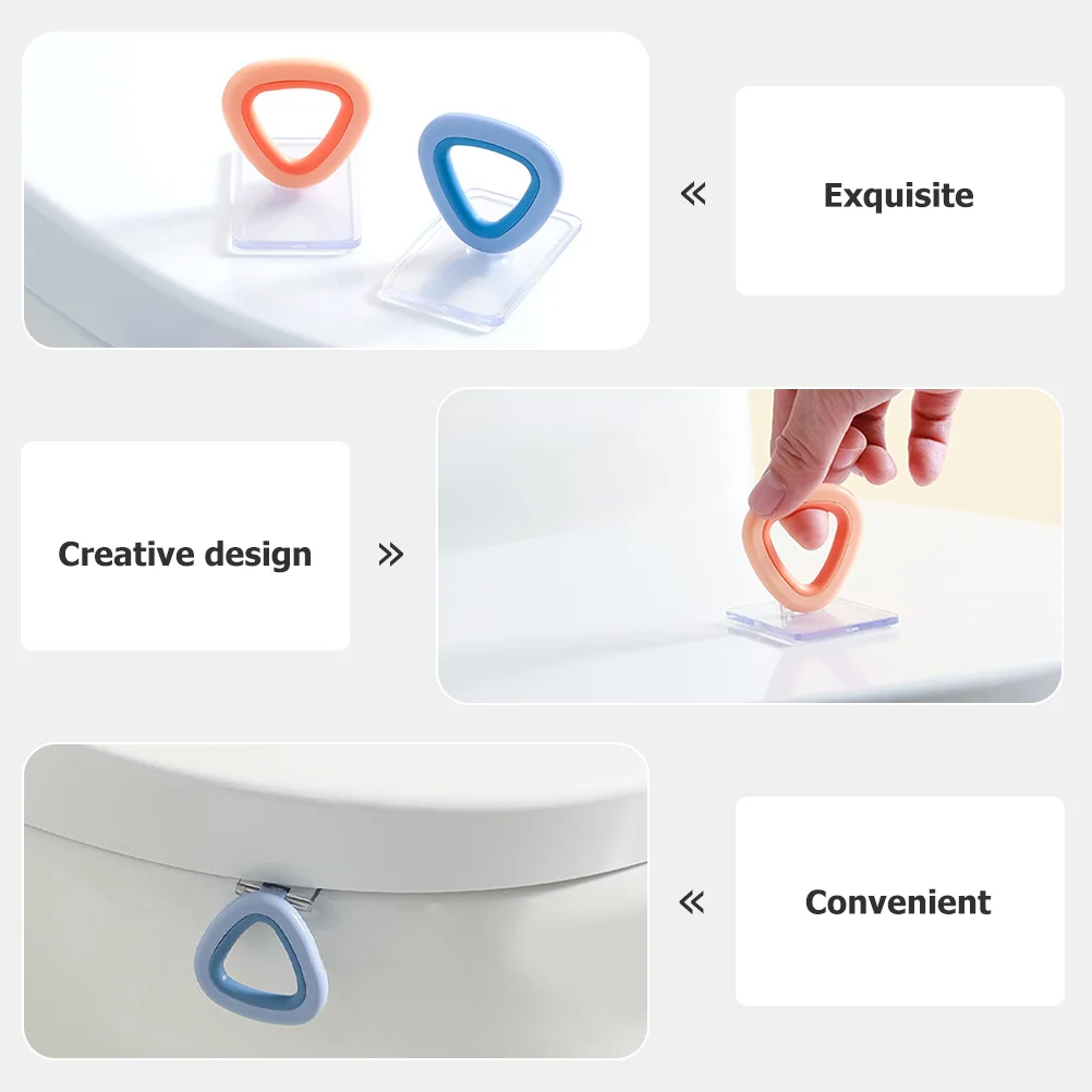 

3Pcs Toilet Seat Lifter Easy to Clean Durable Plastic Necessary Accessories Home Bathroom Toilet Seat Lifter Bathroom Must Haves