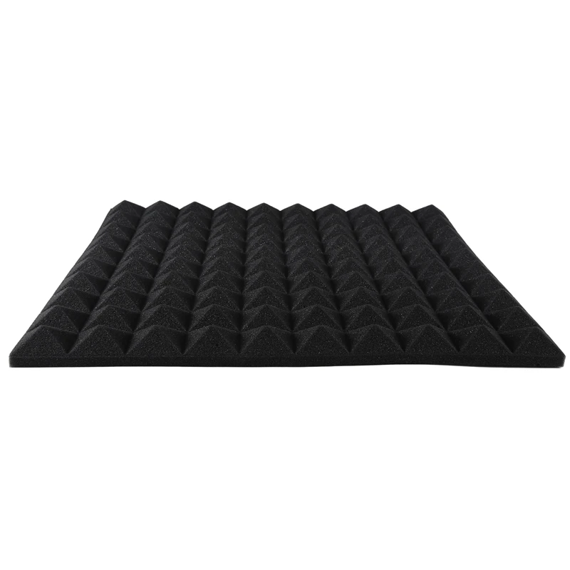 12 Pack Sound Proof Foam Panels Pyramid Design Acoustic Foam Acoustic Foam 1.2Inch X 20Inch X 20Inch For Home & Pro Studios