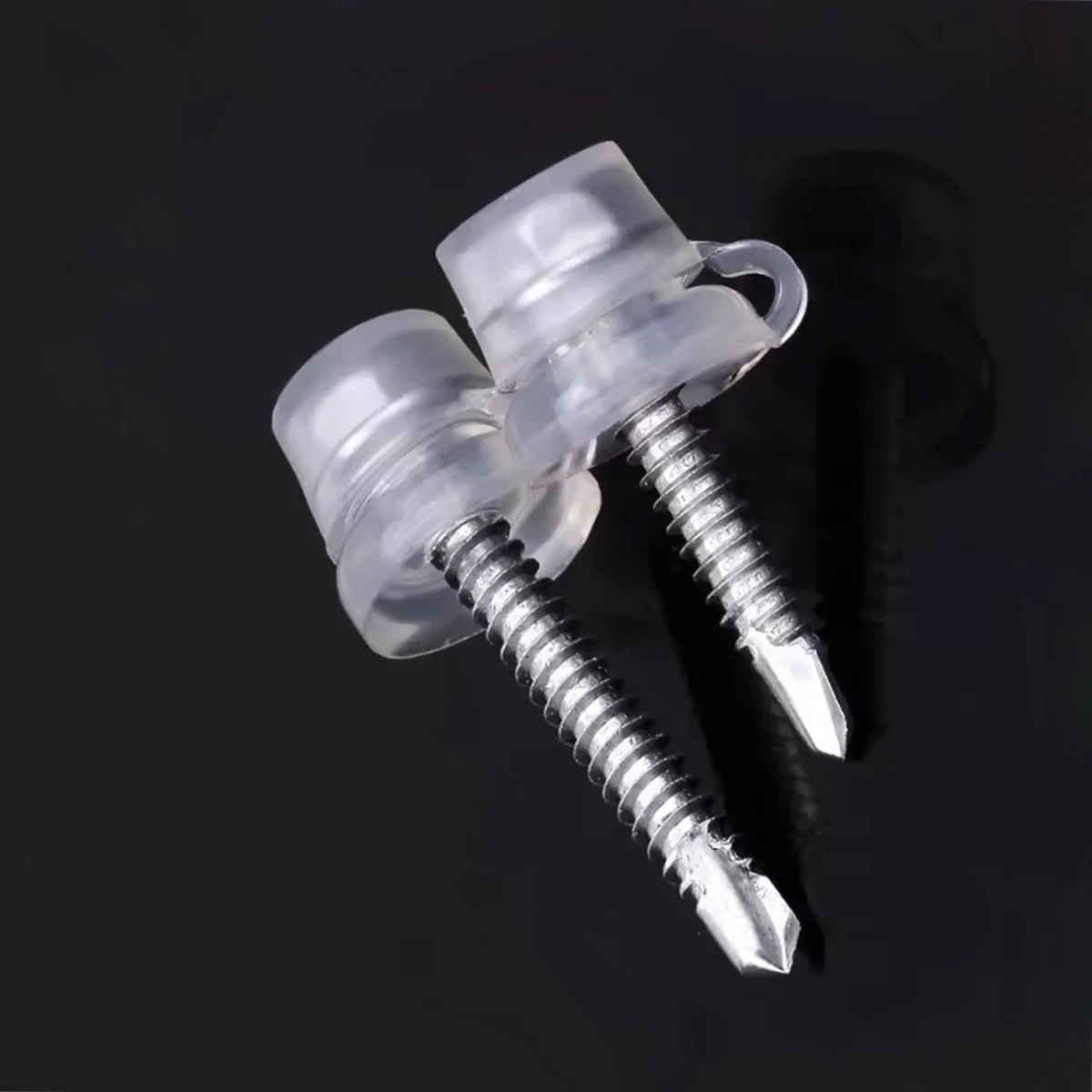 410 External Hexagonal Self Tapping Dovetail Screw With Transparent Waterproof Cap Combination M4.8M5.5