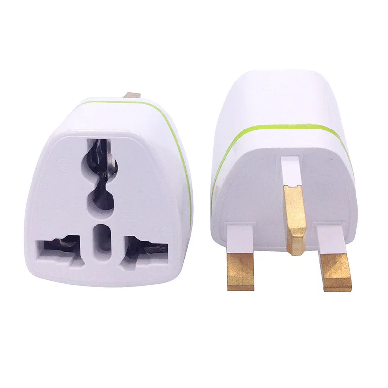 Universal UK Travel Power Adapter: Converts US, EU, AU & UK Standards. Pure Copper 3-Pin. Compatible with Germany, France, Italy