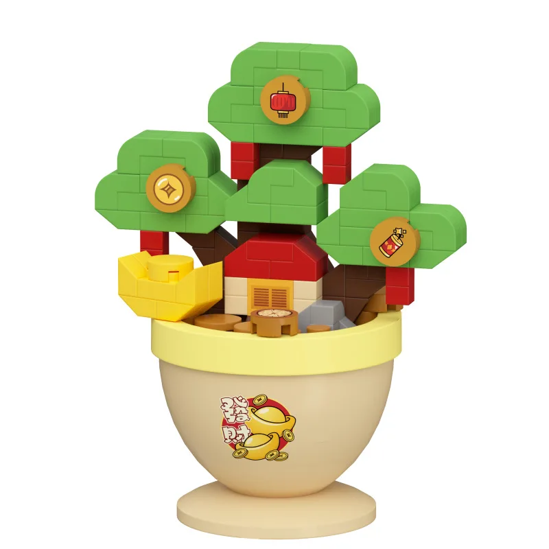 Bouquet de fleurs micro briques ensemble de construction créatif bricolage mini blocs de construction pour enfants 6 ans adultes cadeaux d'anniversaire de noël