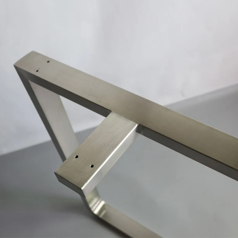 Brushed Stainless Steel Table Frame U-Shape Desk Legs Office Desk Base Bar Metal Table Leg Support Stand Hardware Heavy Duty New