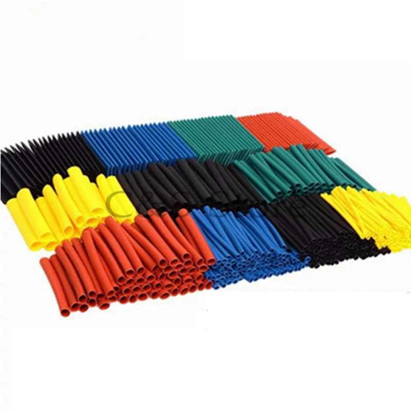 328pcs Heat Shrinkable Tube Kit Shrinking Assorted Polyolefin Insulation Sleeving 2:1 DIY Wire Repair shrink tube