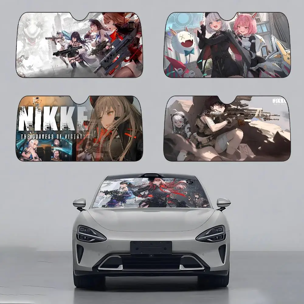 

Богиня Победы Nikke автомобильный солнцезащитный козырек лобовое стекло автомобиля универсальный солнцезащитный козырек складной козырек