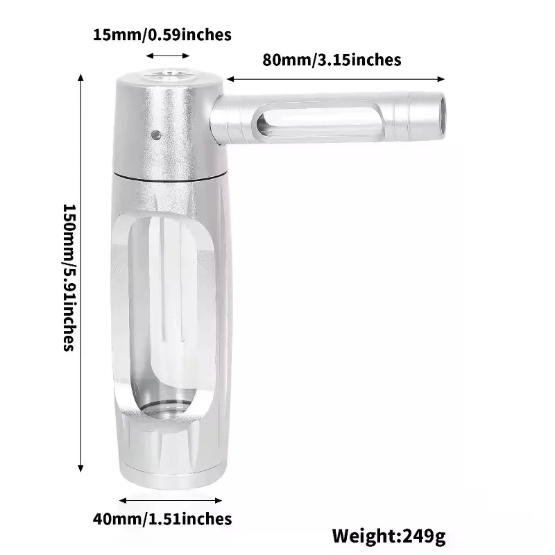 Portable Metal Glass Smoking Pipe Set Dry Burning Grass Tobacco Pipes Hookah Shisha Pipa Smoke Accessories view 6