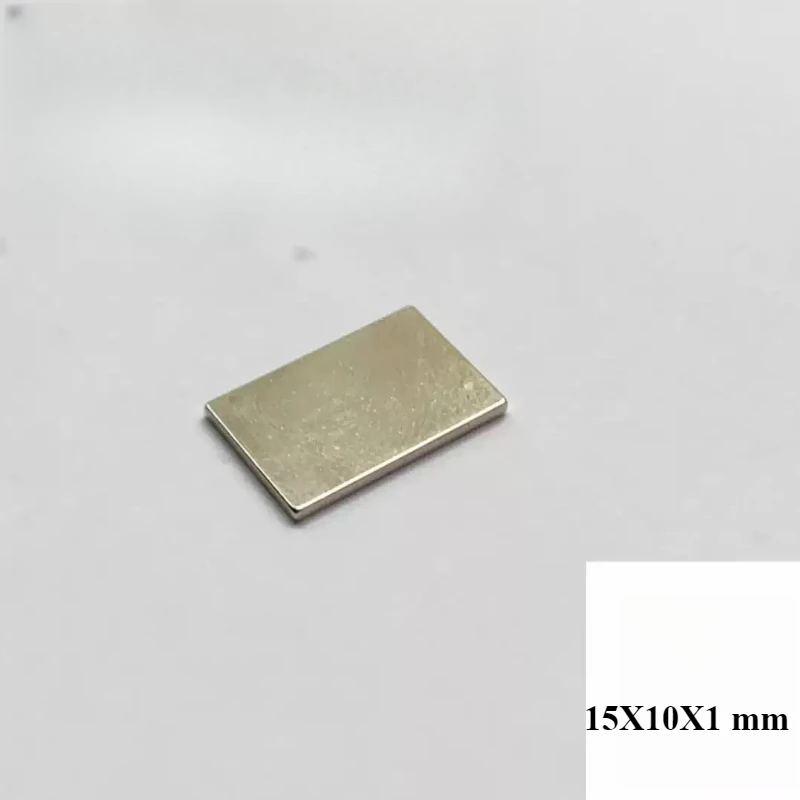 15X10X1 mm Block Powerful Magnet 15*10*1 mm Bulk Sheet Neodymium Magnetic 15mmx10mmx1mm Strong Permanent NdFeB Magnets