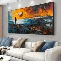 Journey Through  Cosmic Landscape Canvas Painting Art For Living Room Canvas Poster for Bedroom and Living Room Decoration