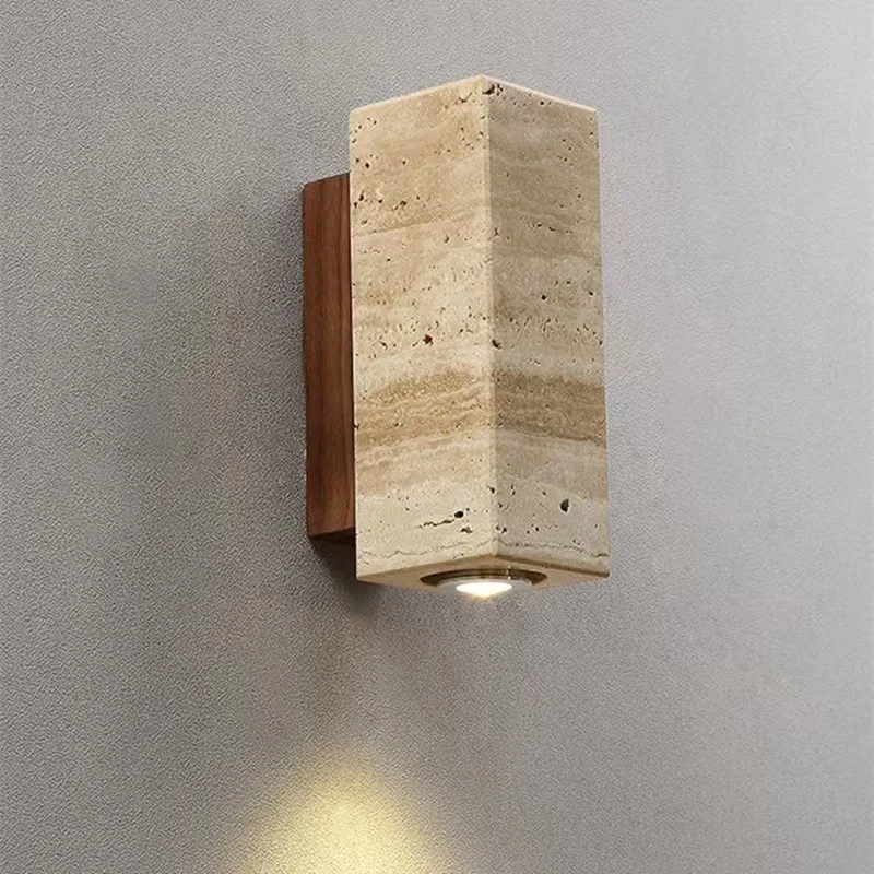 

Huangdongshi Japanese-style wabi-sabi wind bedroom bedside wall lamp B & B living room villa courtyard balcony