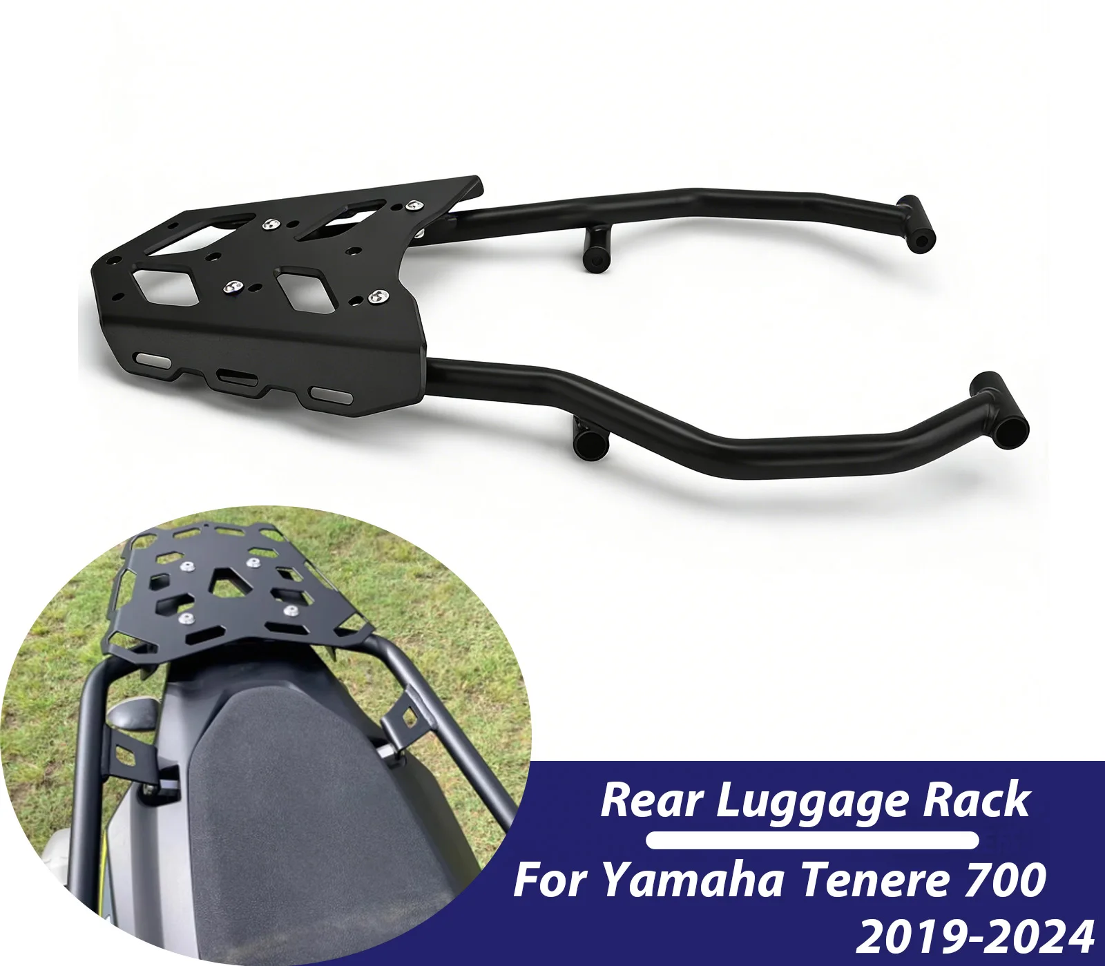 Tenere700 Rear Luggage Rack Top Case Rear Rack Carri For Yamaha Tenere700 2019-2024 2023 XTZ700 Tenere 700 Accessories ﻿