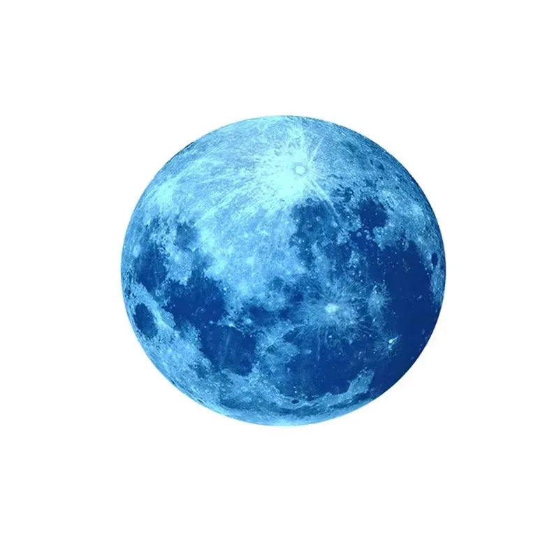 1/2/3pcs Moon Wall Stickers PVC Night Light Stickers Night Light Stickers Home Children's Room Wall Stickers Decorative Wallpape