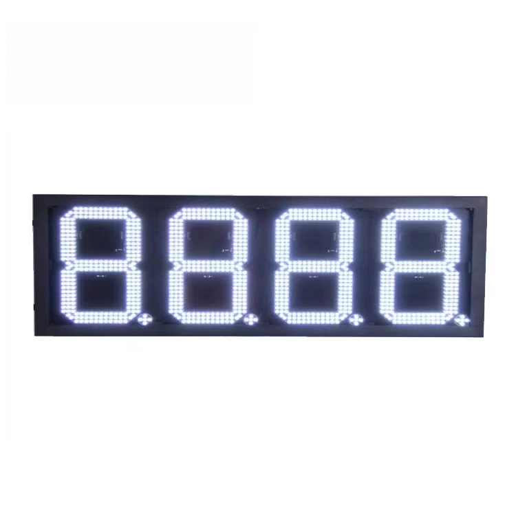 

Venezuela 20inch 7 Segment Electronics Regular Wireless Wifi Gas Station Price LED Clock Time Display