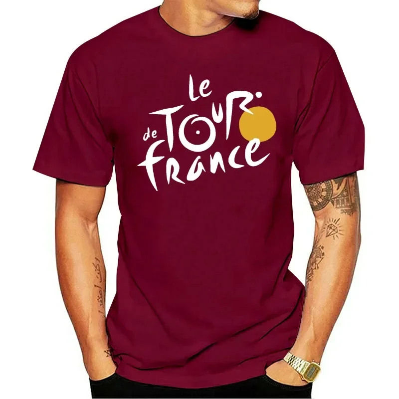 

Tour De France Cycling Men Tshirt Short Sleeve Printing Unisex Tee Quick Dry Breathable Cotton Street Loose O-neck Sports Top