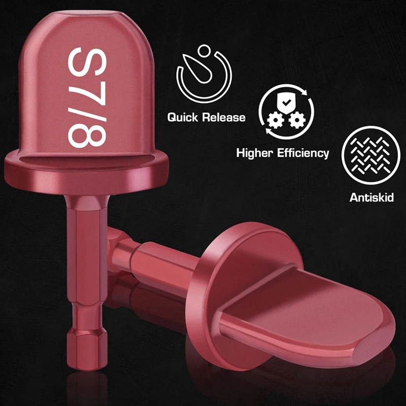 Набор сверл, комплект из 7 насадок для развертки труб, 1/4 дюйма, дюйма, 1/2 дюйма, дюйма, прочная Шестигранная медная трубка 7/8 дюймов