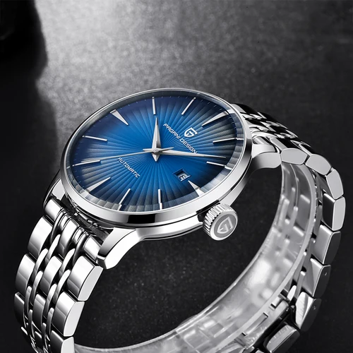 Imagen 2 del producto Reloj mecánico PAGANI DESIGN de estilo clásico para hombre, movimiento de gaviota, relojes de negocios automáticos impermeables de acero inoxidable para hombre