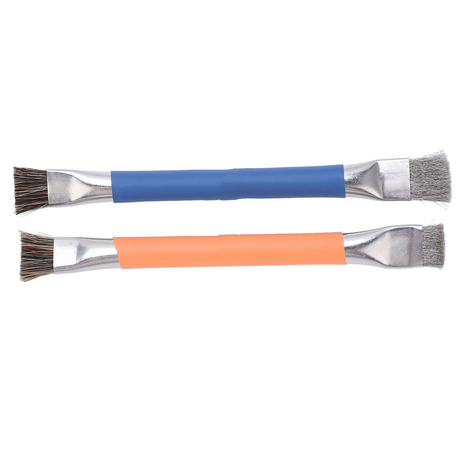 

2 шт. оранжево-синяя щетка для материнской платы, многоугольная чистящая мини-щетка для чистки материнской платы из легированной стали для электронных компонентов