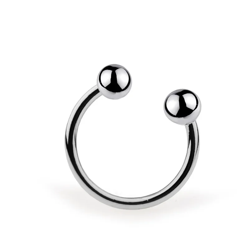 الفولاذ المقاوم للصدأ حلقة القضيب رئيس غلة تحفيز الجنس لعب الجنس المعادن القضيب الدائري غلاف ملزمة كيس الصفن لعبة الديك للرجال تأخير القذف