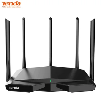 Tenda 스마트 라우터 무선 인터넷 와이파이 6 네트워크, 게임 및 VR AX, 5 * 6dBi 고이득 안테나, 와이파이 6 프로, AX1500 