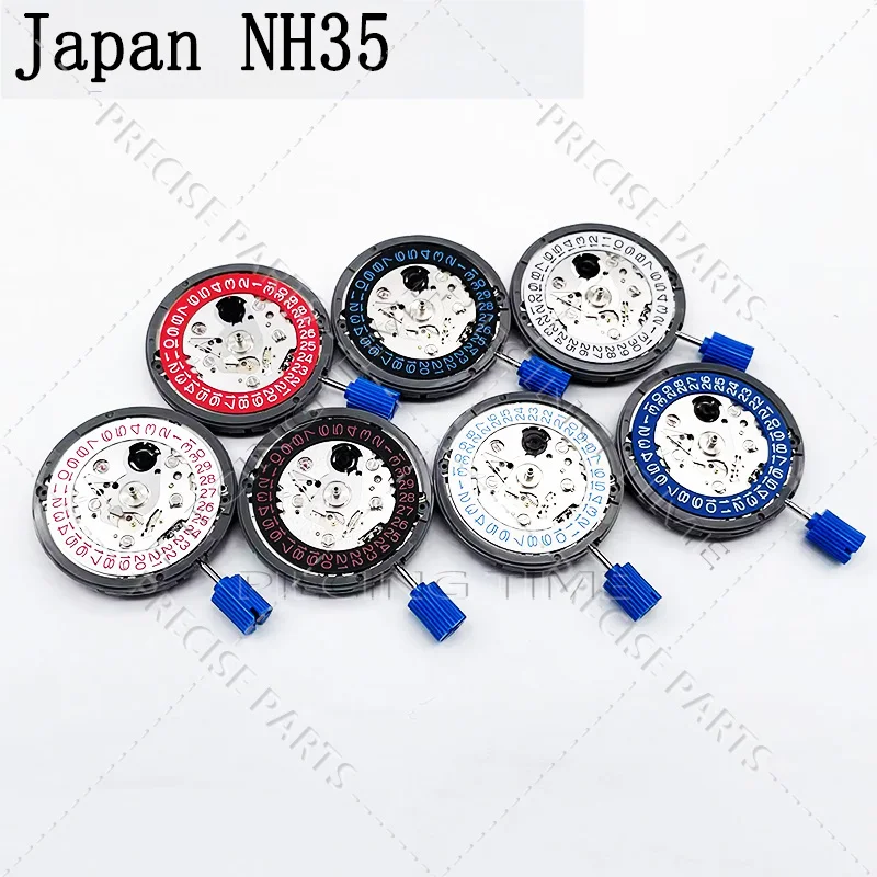 nh35-mechanical-movement-modified-red-datewheel-30-38-crown-japan-mod-nh35a-mechanism-black-blue-vintage-silver-disc