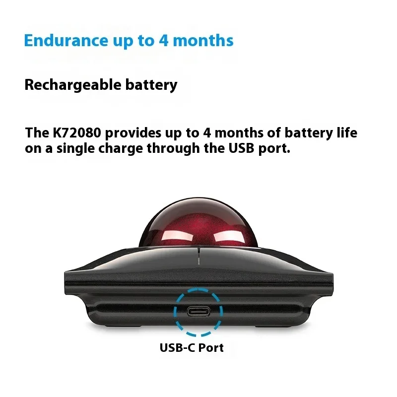 رائجة البيع كينسينغتون سليم بليد برو ماوس كرة التتبع ماوس لاسلكي ثلاثي الوضع بلوتوث قابلة للشحن لأجهزة الكمبيوتر المحمول المكتبية AutoCAD Graphi #2