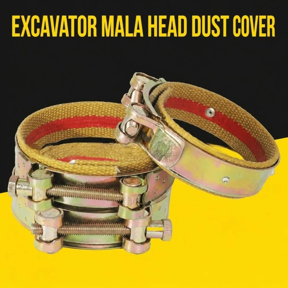 Thick Excavator Dust Boot Clamp Lock Wear Proof Bucket Pin Grease Seal Grease Isolate Easy Mount Heavy Machinery Seal Cap