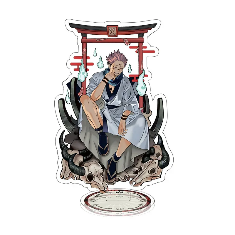 Figura acrílica de Anime Jujutsu Kaisen Gojo Satoru Fushiguro Megumi Itadori Yuji, modelo de soporte, juguete de regalo, adorno de decoración de escritorio de dibujos animados