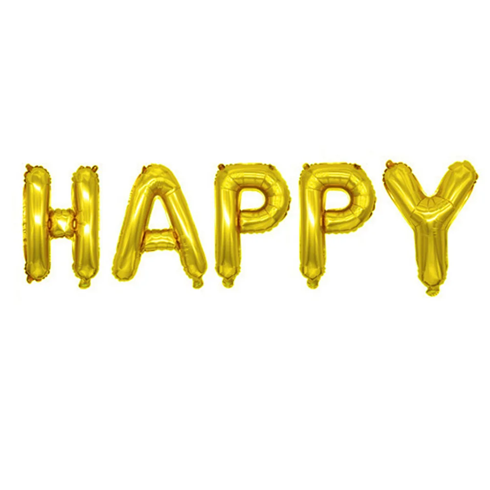 

Happy Anniversary Aluminum Film Balloons Set 16 Party Decoration Wedding Birthday Holiday Ceremony Decorative Balloons
