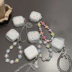 Transparent Earphone Protective Case Bracelet Key Chain Shockproof Bluetooth Earphone Case Portable for HUAWEI FreeBuds SE2